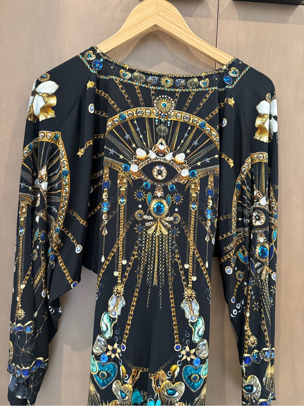 NWOT Camilla Black Long Split Front Twist Dress Amulets And Alchemy - XS - Picture 14 of 17